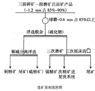 云顶国际官方网站 锡石多金属氧硫混合矿选矿流程